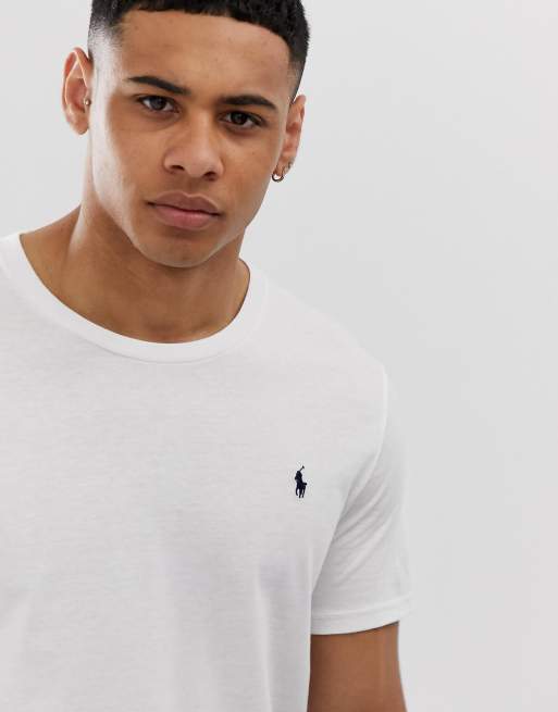 Polo Ralph Lauren lounge T shirt in white with logo