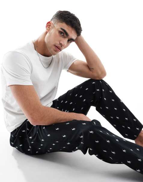 Polo Ralph Lauren lounge trackies in black - view 1