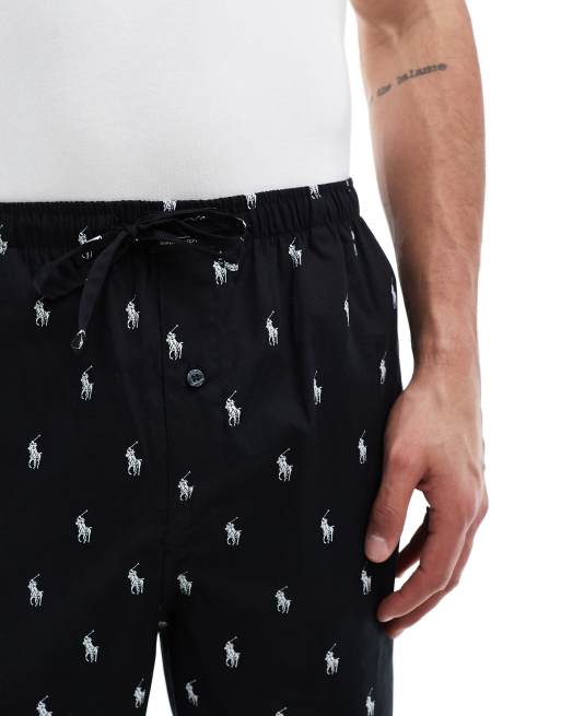 Polo Ralph Lauren lounge trackies in black, 5 of 5
