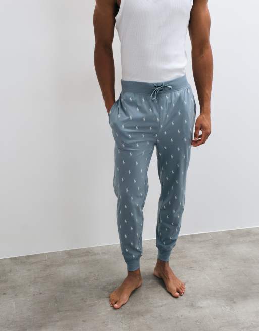 Polo Ralph Lauren lounge trousers with all over logo in grey, 2 of 5