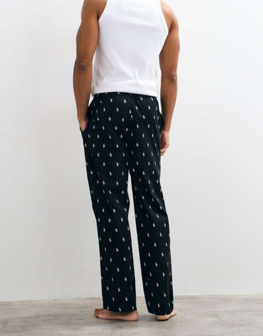 Polo Ralph Lauren Loungebhose mit Allover-Logo in Schwarz, 5 von 5