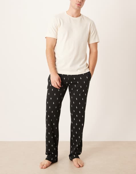 Polo Ralph Lauren - Loungebroek bedekt met icoonlogo's in zwart - view 1