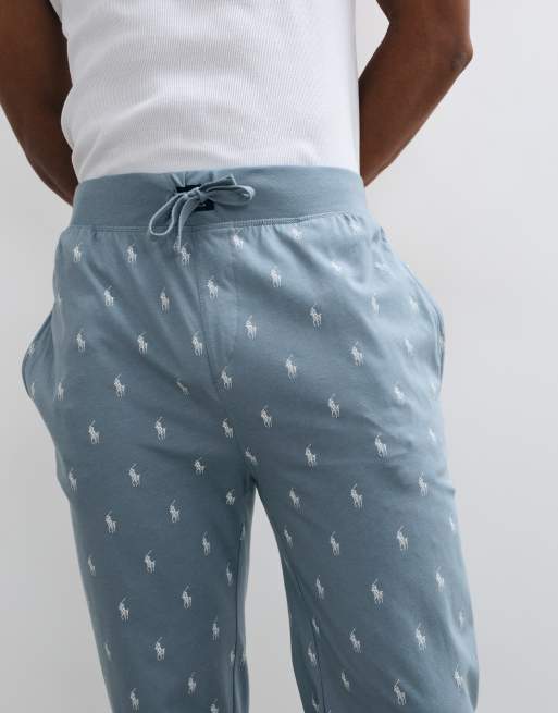 Polo Ralph Lauren loungebyxor med helmönstrad logga i grått, 3 av 5