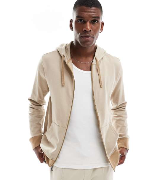 Polo Ralph Lauren - Loungehoodie met rits in zand - view 1