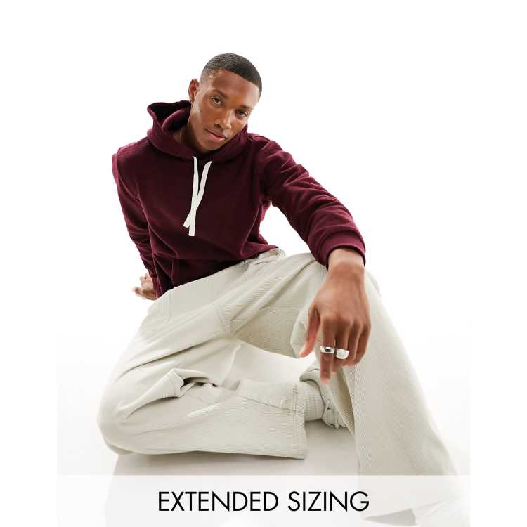 Burgundy ralph lauren top hoodie