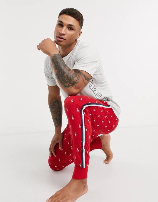 Red on sale polo sweatpants