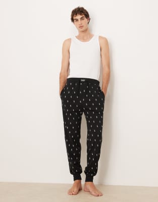 Polo Ralph Lauren - Loungewear - Pantalon de jogging avec logo poney sur l'ensemble - Noir