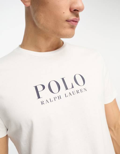 Polo Ralph Lauren loungewear t-shirt in white with chest