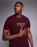 [Polo Ralph Lauren] Polo Ralph Lauren loungewear t-shirt with crew neck in red XS Red