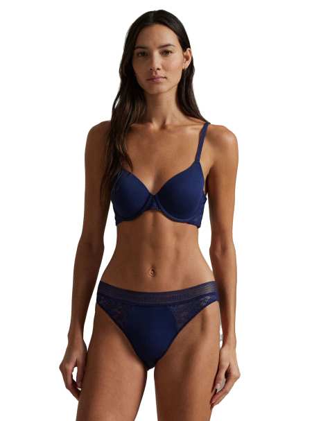 Polo Ralph Lauren love collection lace bikini brief in navy in navy - NAVY - view 1