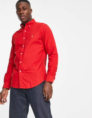 oxford shirt red