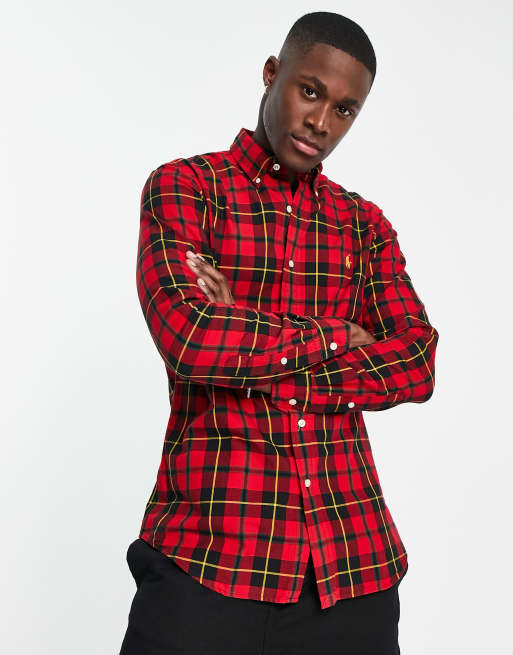 Polo ralph lauren deals red plaid shirt