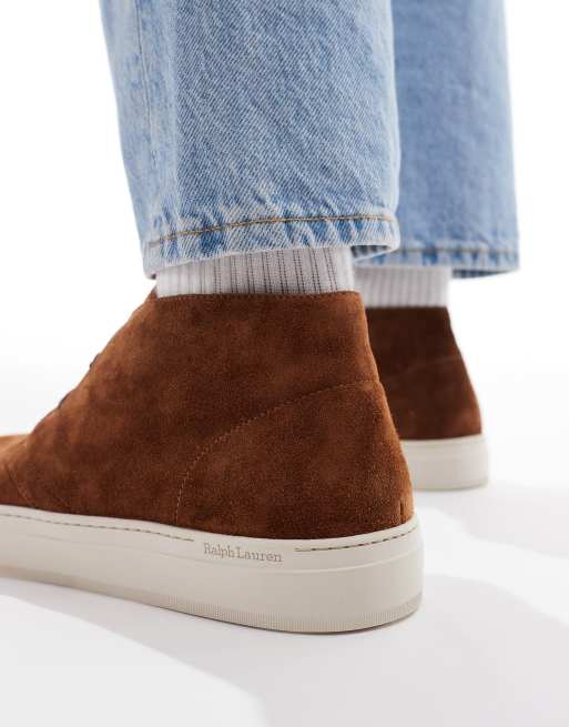 Polo Ralph Lauren Lux chukka boots in brown, 4 of 4