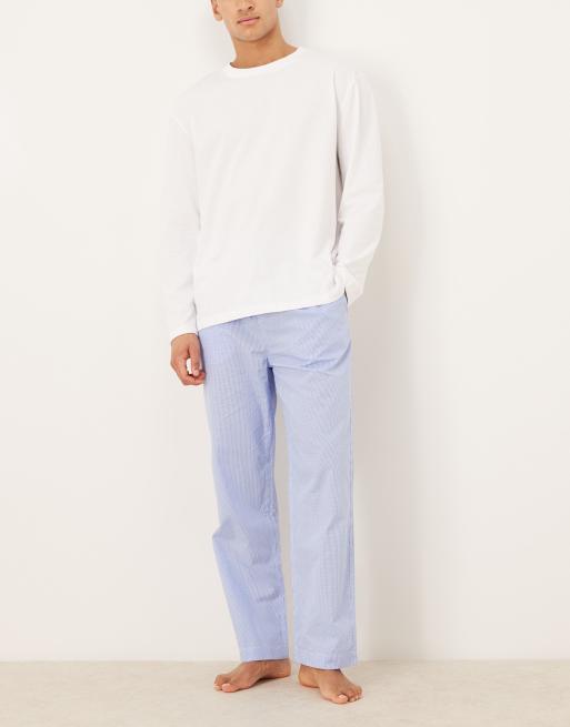 Polo Ralph Lauren - Lyseblå pyjamasbukser med gingham-tern i bomuld, 2 af 5