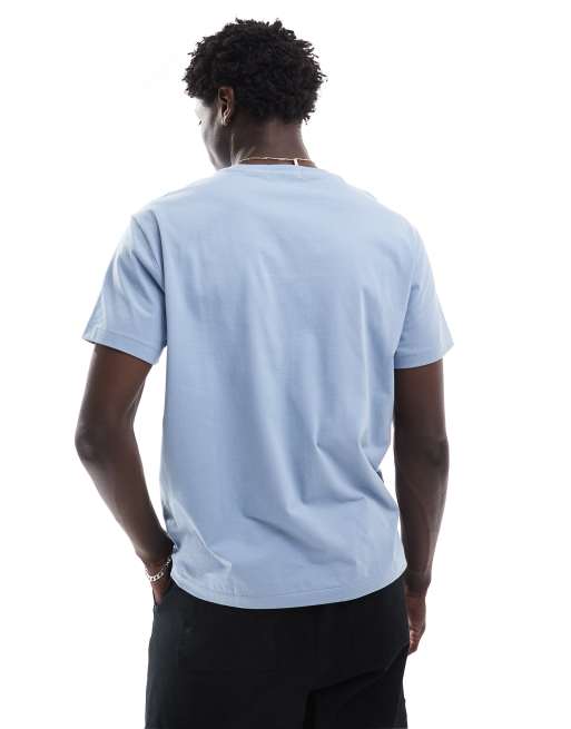 Polo Ralph Lauren - Lyseblå T-shirt med klassisk og oversized pasform og ternet logoprint, 2 af 4