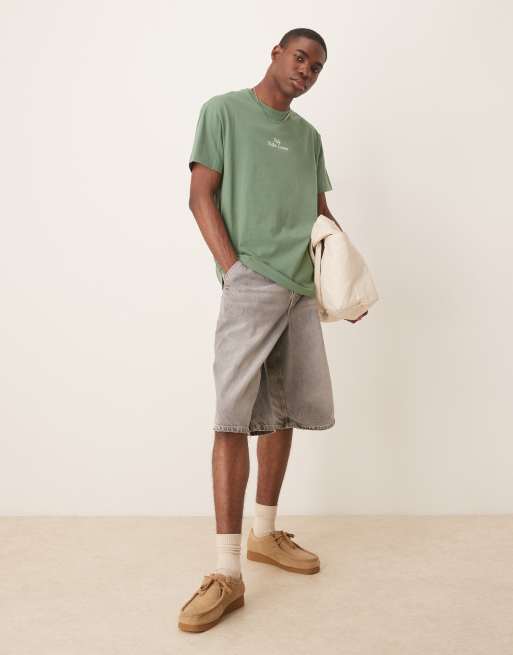 Polo Ralph Lauren - Lysegrøn oversized T-shirt med centralt tekstlogo, 3 af 4