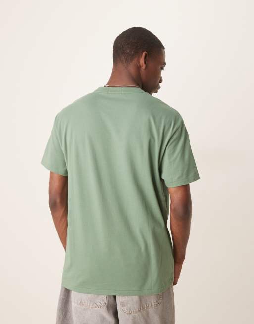 Polo Ralph Lauren - Lysegrøn oversized T-shirt med centralt tekstlogo, 4 af 4