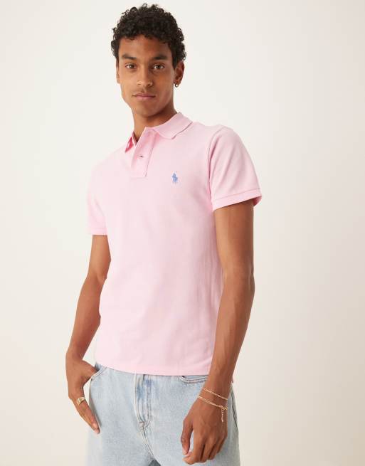 Polo Ralph Lauren - Lyserød polo med logoikon i piqué i slim fit