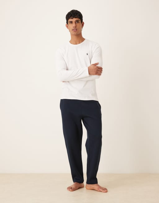 Polo Ralph Lauren - Maglietta da casa a maniche lunghe in jersey di cotone bianca, 2 di 5