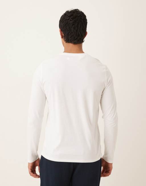 Polo Ralph Lauren - Maglietta da casa a maniche lunghe in jersey di cotone bianca, 3 di 5