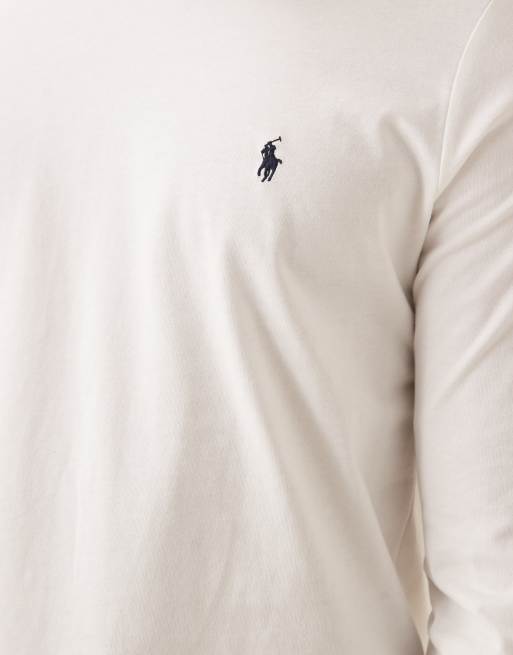 Polo Ralph Lauren - Maglietta da casa a maniche lunghe in jersey di cotone bianca, 5 di 5