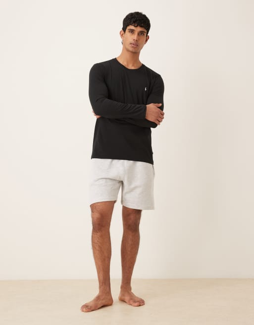 Polo Ralph Lauren - Maglietta da casa a maniche lunghe in jersey di cotone nera, 2 di 5
