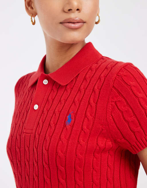 Polo Ralph Lauren - Maglione a maniche corte rosso, 3 di 4