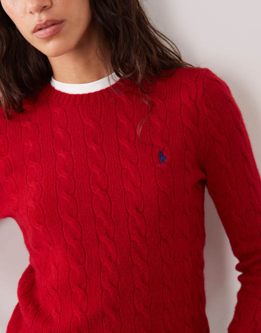 Polo Ralph Lauren maglione rosso scuro, 3 di 4