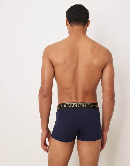 Polo Ralph Lauren – Marinblå och gräddvita trunks, 2-pack, 2 av 3