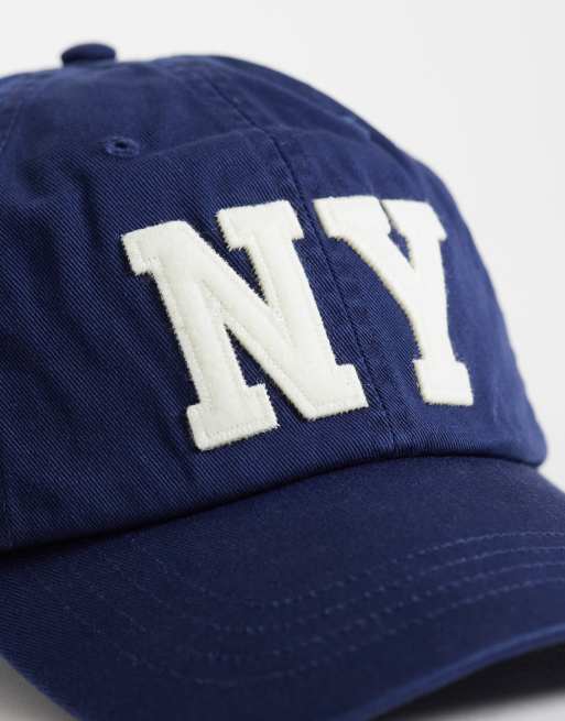 Polo Ralph Lauren - Marineblå baseballcap med New York-logo, 3 af 3