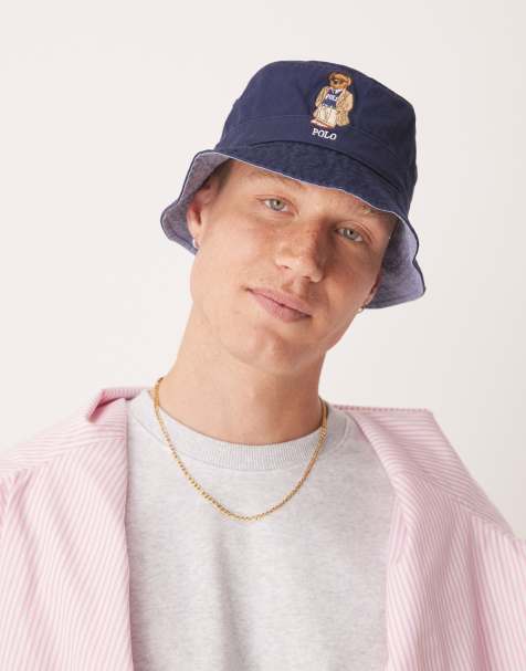 Polo Ralph Lauren - Marineblå bøllehat med heritage-bamselogo i twill - view 1