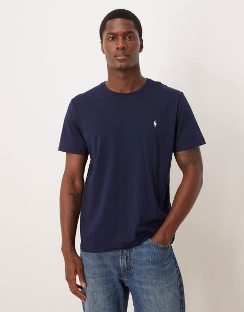 Polo Ralph Lauren - Marineblå bomulds-T-shirt med ikonlogo - view 1