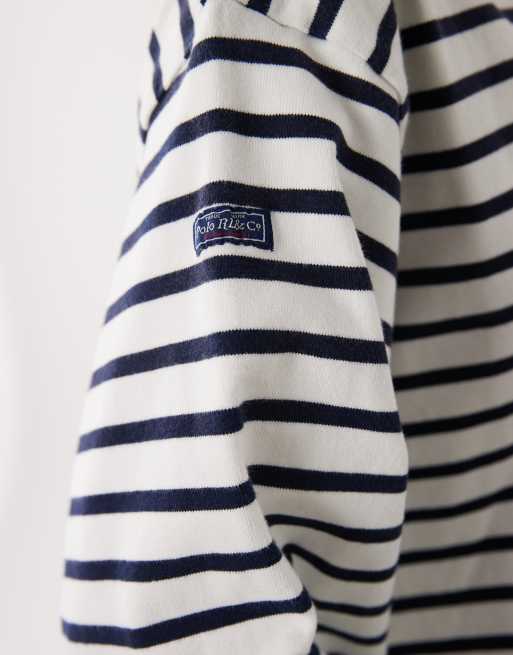 Polo Ralph Lauren - Marineblå cropped pullover med lange ærmer, 3 af 4