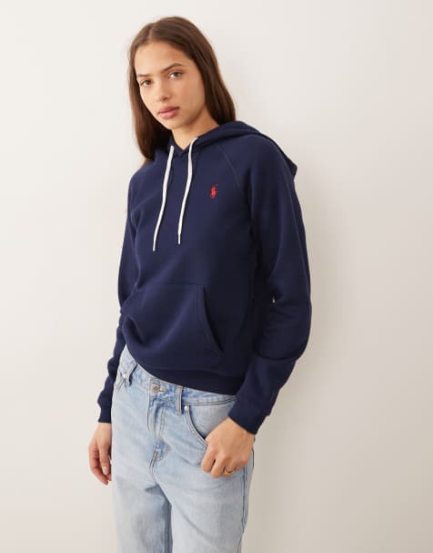Polo Ralph Lauren - Marineblå hættetrøje med ikonlogo - view 1