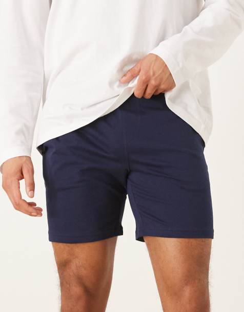 Polo Ralph Lauren - Marineblå pyjamasshorts i bomuldsjersey - view 1