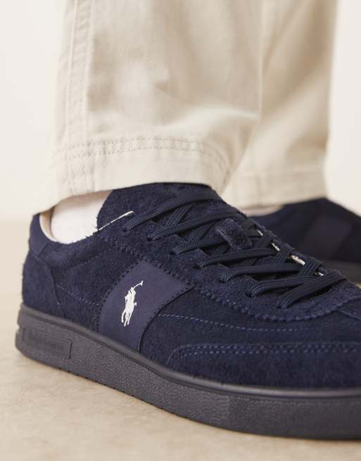 Polo Ralph Lauren - Marineblå sneakers i ruskind, 4 af 5