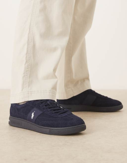 Polo Ralph Lauren - Marineblå sneakers i ruskind, 5 af 5
