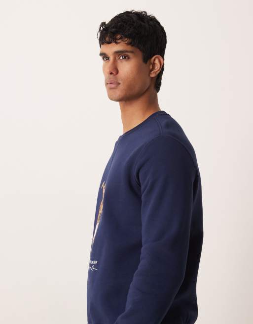 Polo Ralph Lauren - Marineblå sweatshirt med bjørneprint, 4 af 5