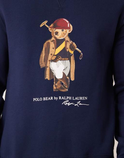 Polo Ralph Lauren - Marineblå sweatshirt med bjørneprint, 5 af 5
