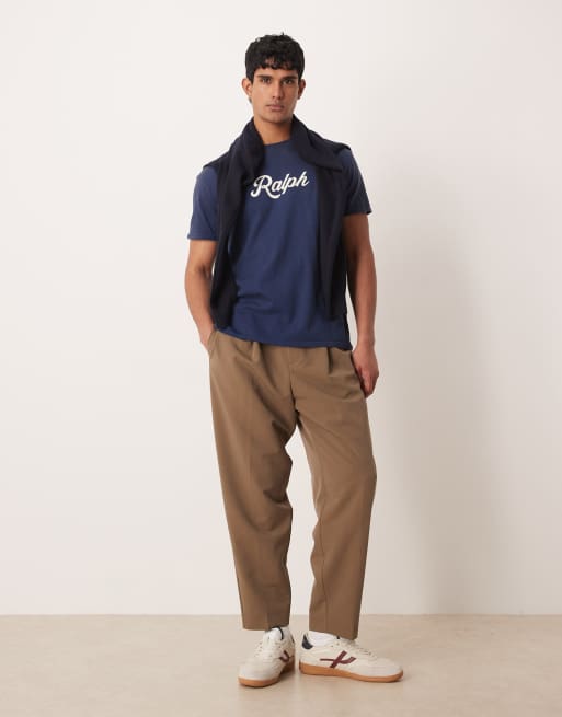 Polo Ralph Lauren - Marineblå T-shirt med tekstlogo, 2 af 5