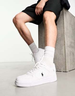 Polo Ralph Lauren Polo Ralph Lauren master court trainer in white with pony logo
