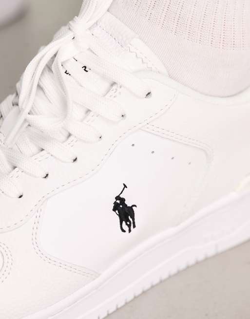 Polo Ralph Lauren master court trainer in white with pony logo, 2 of 4