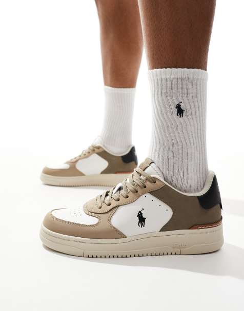 Polo Ralph Lauren - Masters Court - Baskets - Blanc et milkshake - view 1