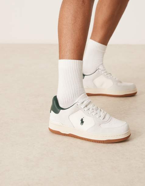 Polo Ralph Lauren - Masters Court - Baskets - Blanc/vert - view 1