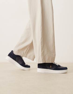 Polo Ralph Lauren - Masters Court - Baskets en cuir et daim - Marine-Bleu marine