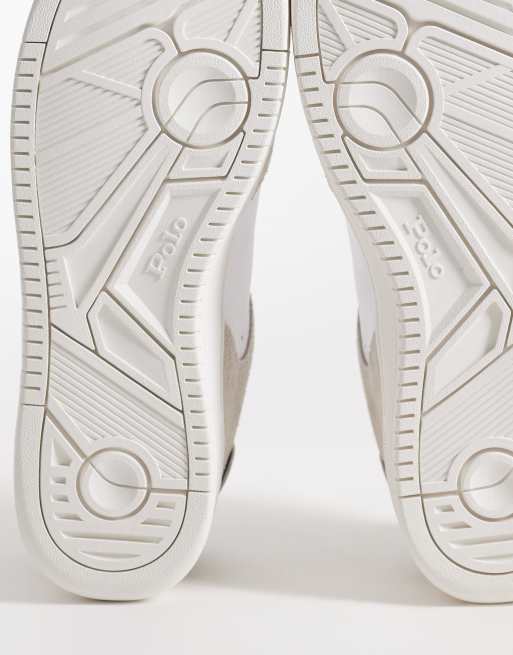 Polo Ralph Lauren - Masters Court - Baskets en cuir - Gris et blanc, 5 de 5