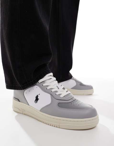 Polo Ralph Lauren - Masters Court - Baskets - Gris/blanc - view 1