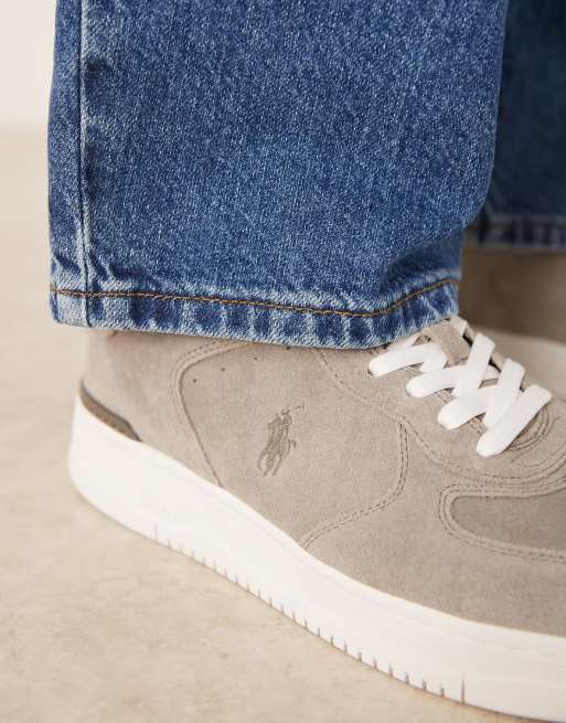 Polo Ralph Lauren – Masters Court – Grå sneakers i mocka, 4 av 5