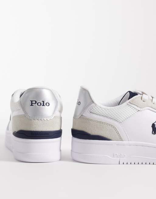 Polo Ralph Lauren – Masters – Court-Sneaker aus Leder in Grau, 4 von 5