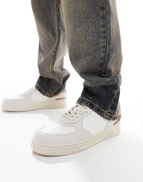 Polo Ralph Lauren - Masters Court - Sneakers beige in misto camoscio con logo - view 1